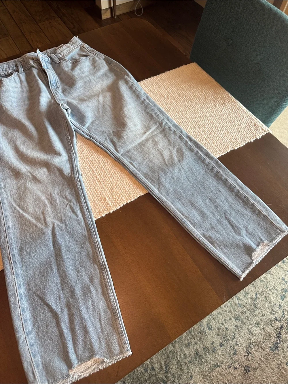 Old Navy Light Blue Straight-Leg Girls Jeans